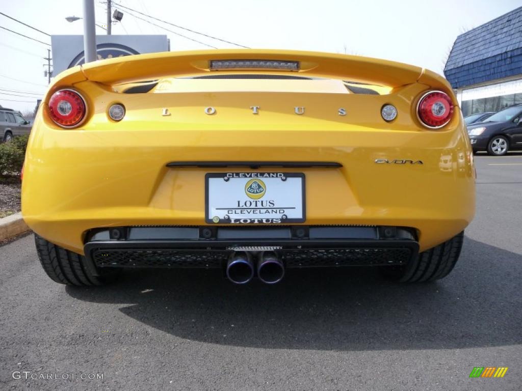 2010 Evora Coupe - Solar Yellow Metallic / Black Leather photo #9