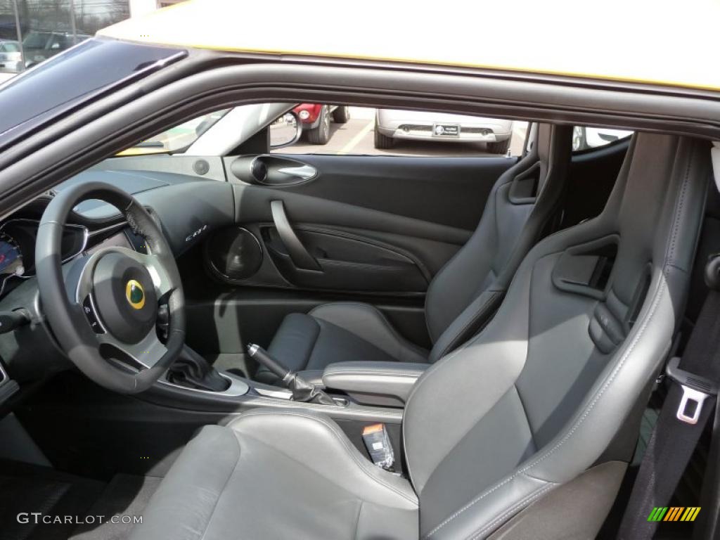 2010 Evora Coupe - Solar Yellow Metallic / Black Leather photo #12