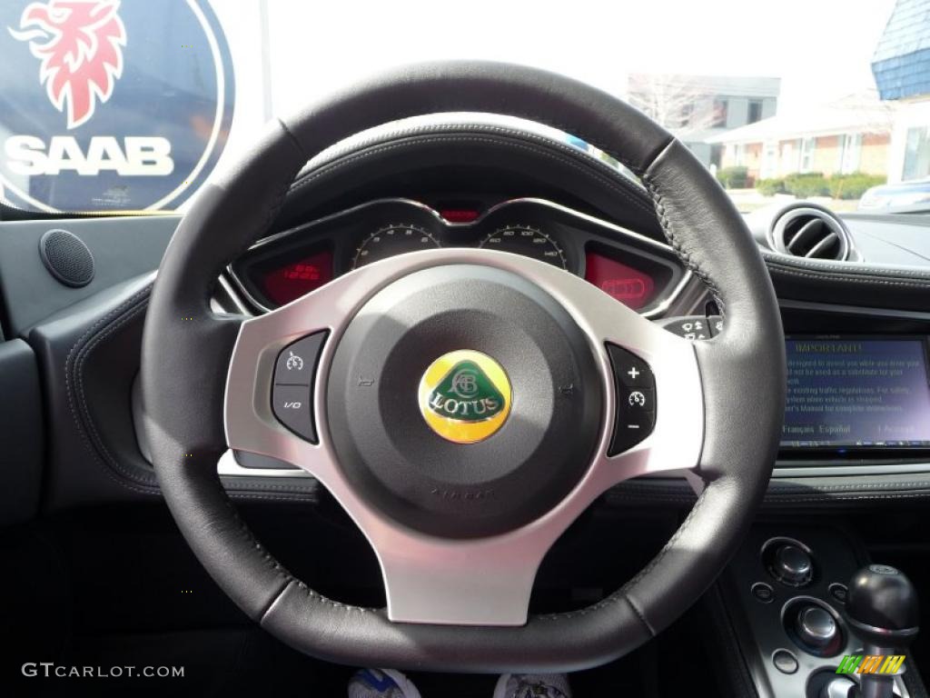 2010 Evora Coupe - Solar Yellow Metallic / Black Leather photo #15