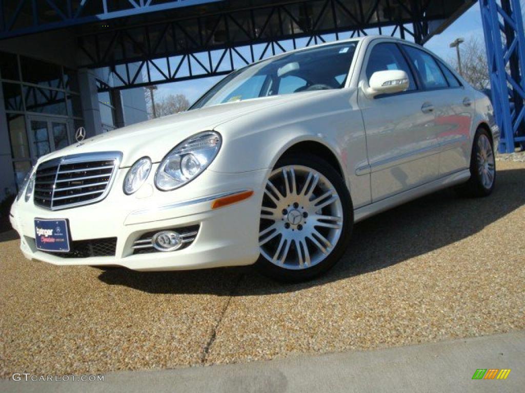 2008 E 350 Sedan - Arctic White / Ash photo #1