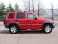 2004 Flame Red Jeep Liberty Sport 4x4  photo #4