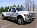 2008 Oxford White Ford F450 Super Duty Lariat Crew Cab 4x4 Dually  photo #3
