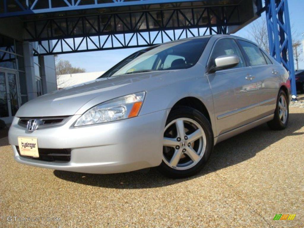 2003 Accord EX-L Sedan - Satin Silver Metallic / Black photo #1