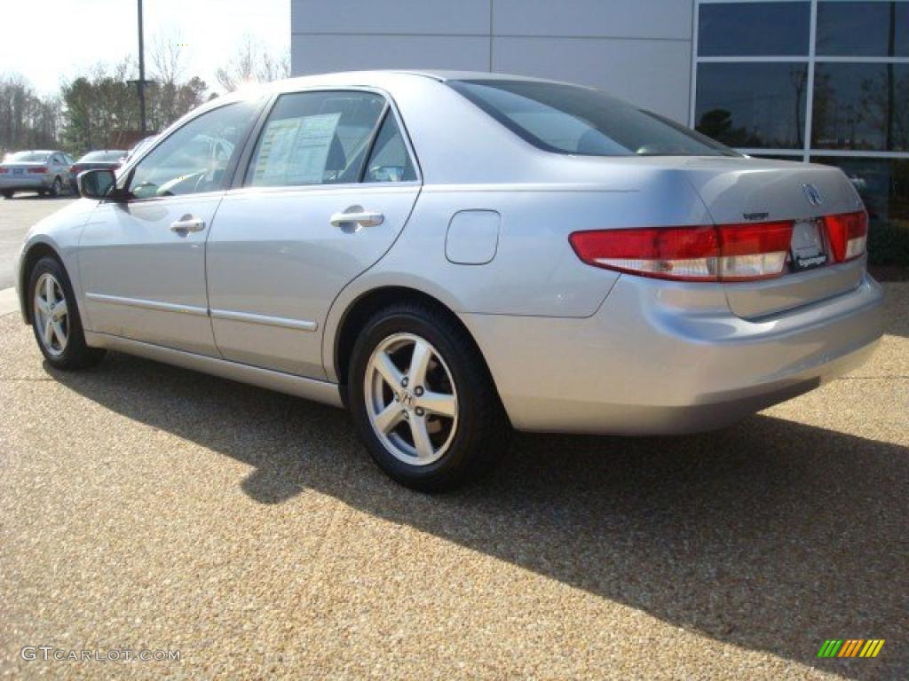 2003 Accord EX-L Sedan - Satin Silver Metallic / Black photo #4