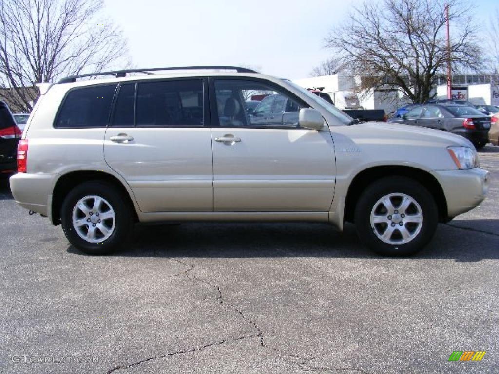 2002 Highlander Limited - Vintage Gold Metallic / Ivory photo #2