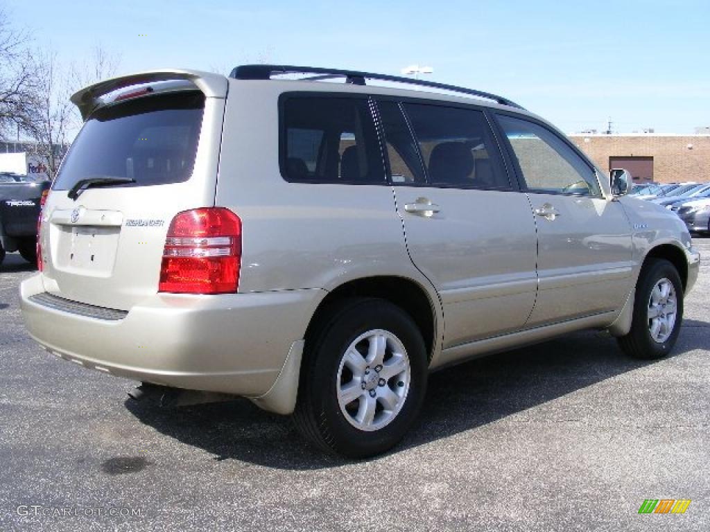 2002 Highlander Limited - Vintage Gold Metallic / Ivory photo #3