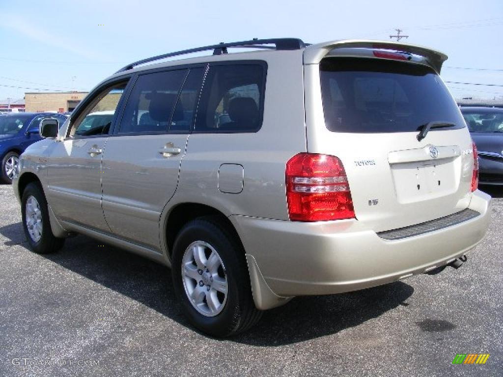 2002 Highlander Limited - Vintage Gold Metallic / Ivory photo #5