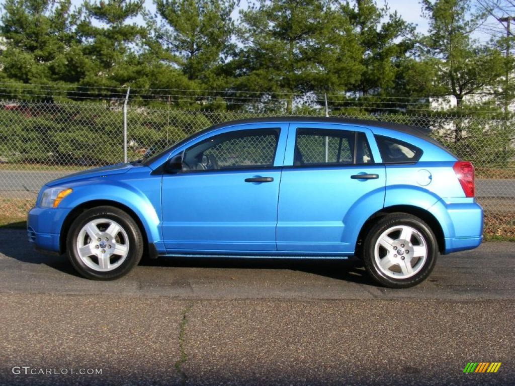 2008 Caliber SE - Surf Blue Pearl / Dark Slate Gray photo #8