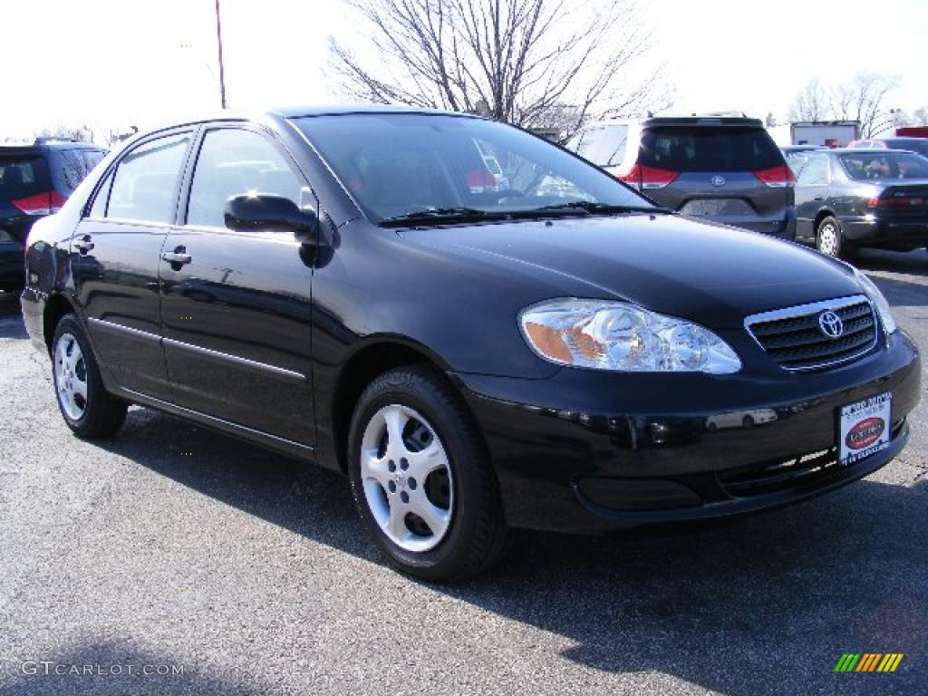 2006 Corolla CE - Black Sand Pearl / Stone photo #1