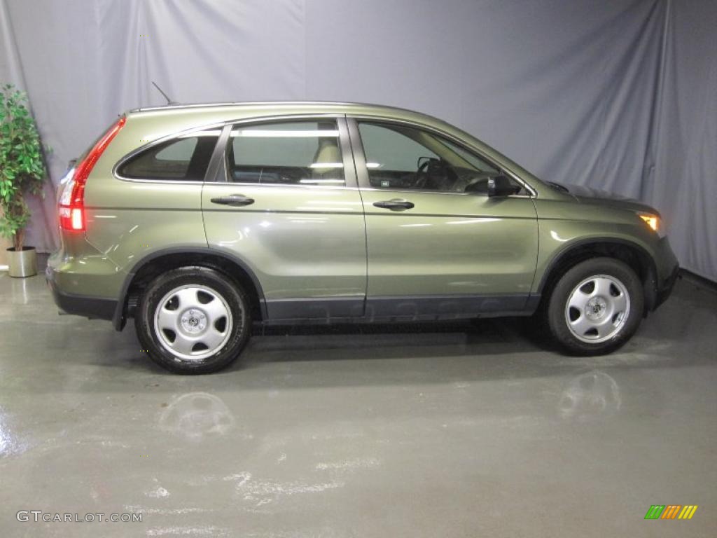2008 CR-V LX 4WD - Green Tea Metallic / Ivory photo #4