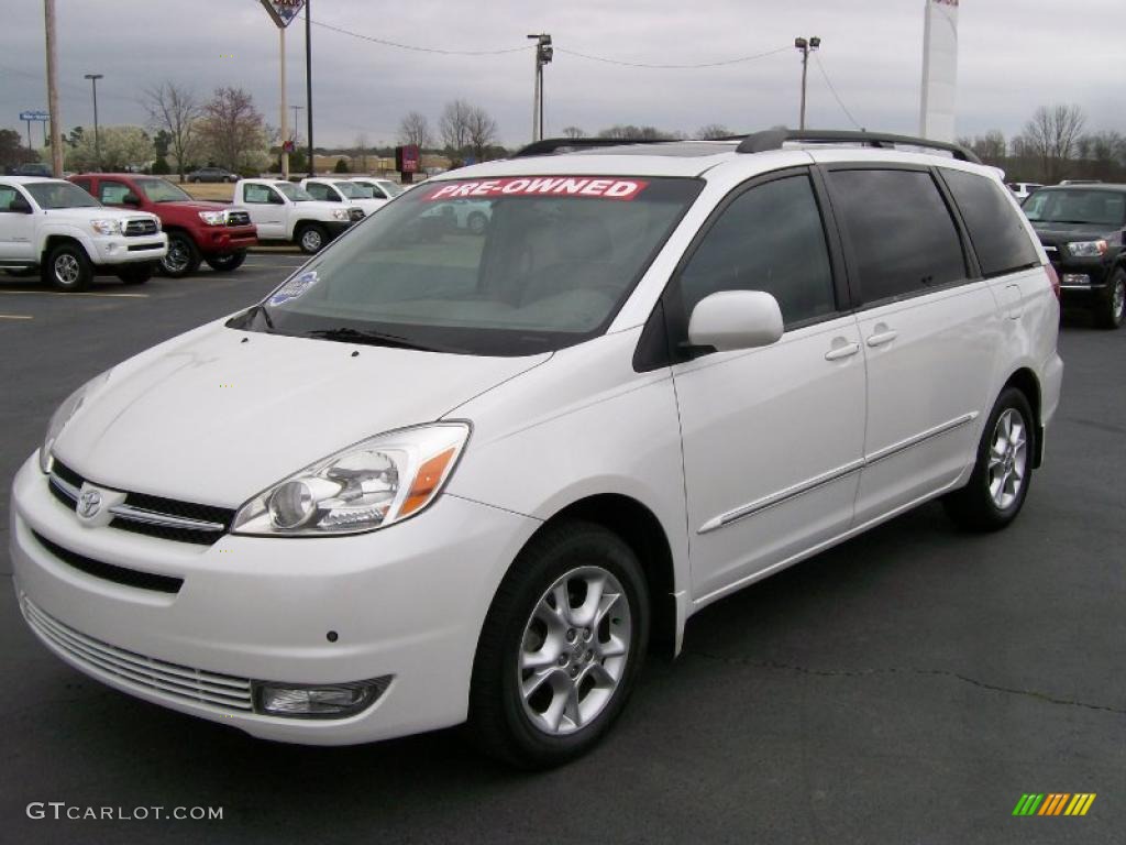 2005 Sienna XLE Limited - Natural White / Stone photo #2