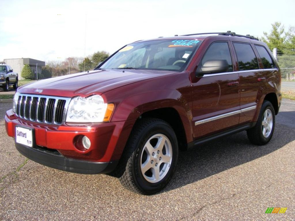 2007 Grand Cherokee Limited - Red Rock Crystal Pearl / Dark Khaki/Light Graystone photo #1