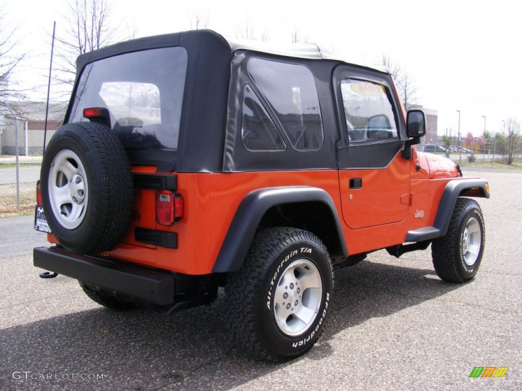 2006 Wrangler X 4x4 - Impact Orange / Dark Slate Gray photo #5