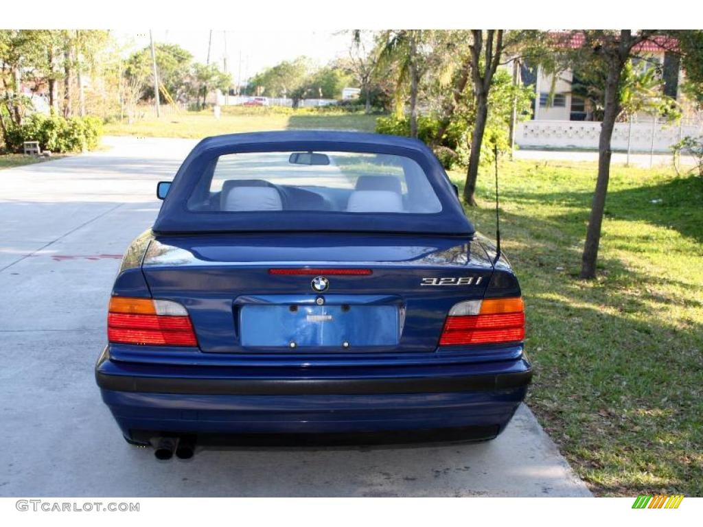 1998 3 Series 328i Convertible - Avus Blue Pearl / Gray photo #7