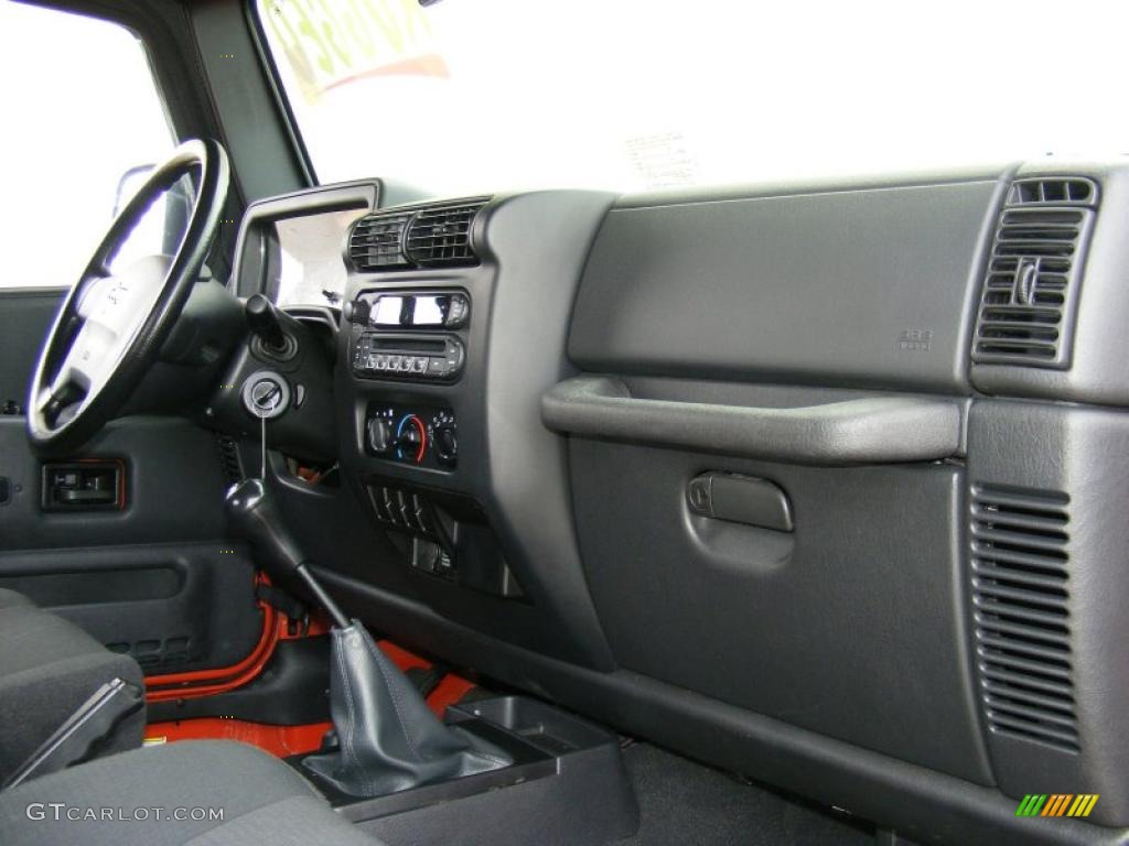 2006 Wrangler X 4x4 - Impact Orange / Dark Slate Gray photo #15