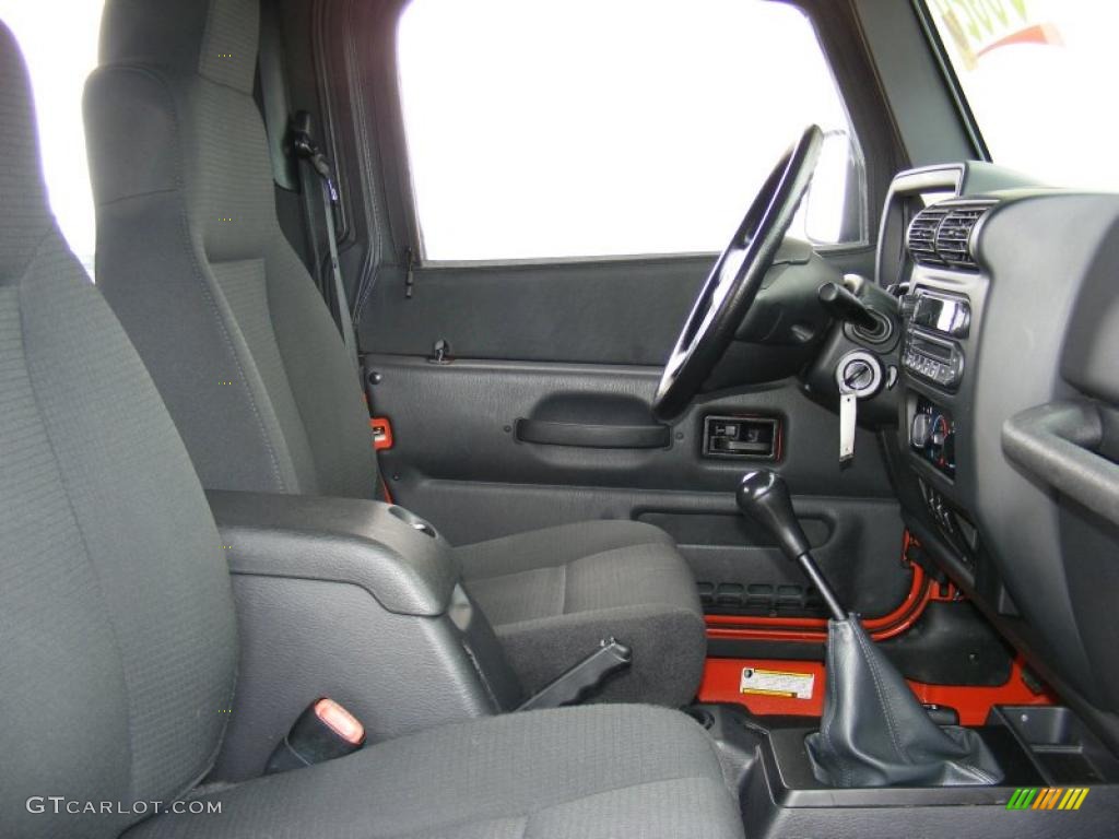 2006 Wrangler X 4x4 - Impact Orange / Dark Slate Gray photo #17
