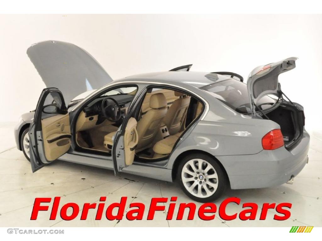 2007 3 Series 335i Sedan - Space Gray Metallic / Beige photo #8