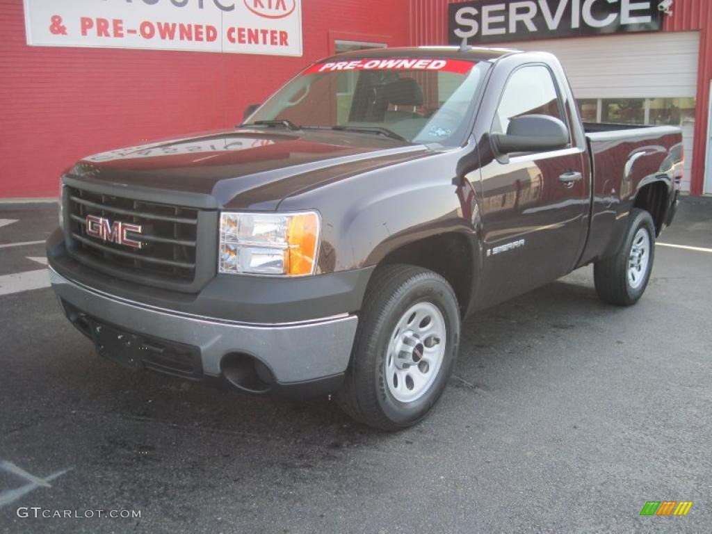 2008 Sierra 1500 Regular Cab - Onyx Black / Dark Titanium photo #1