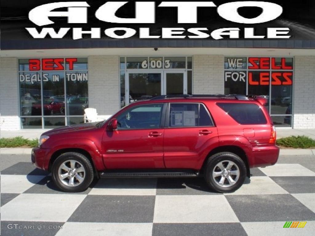 2007 4Runner Limited 4x4 - Salsa Red Pearl / Stone photo #1