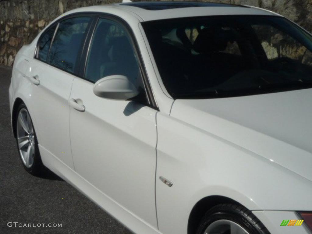 2007 3 Series 335i Sedan - Alpine White / Black photo #14
