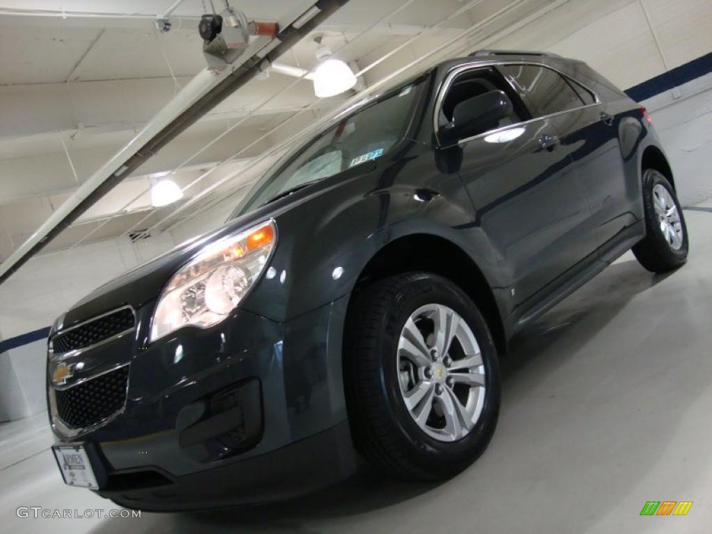 2010 Equinox LT AWD - Cyber Gray Metallic / Jet Black/Light Titanium photo #1