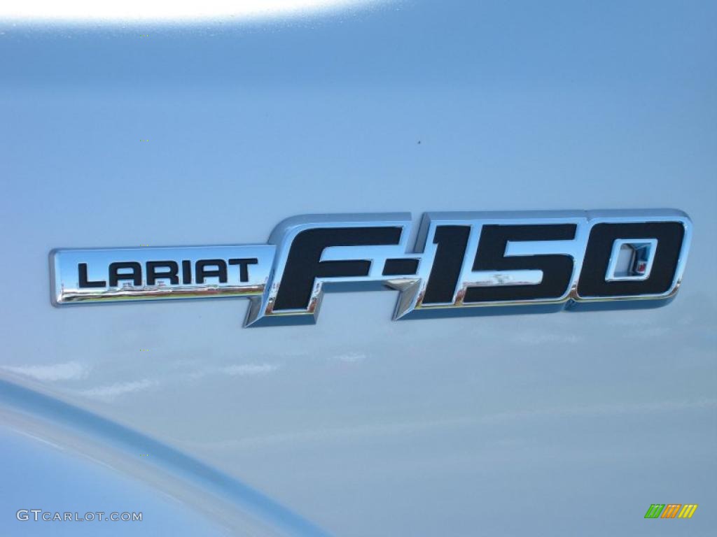 2010 F150 Lariat SuperCrew 4x4 - Ingot Silver Metallic / Black photo #4