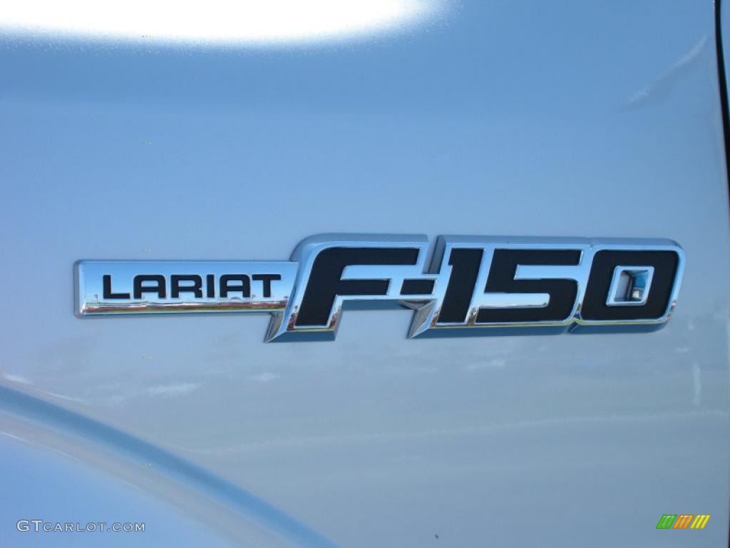 2010 F150 Lariat SuperCrew - Ingot Silver Metallic / Black photo #4