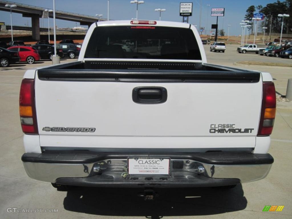 2001 Silverado 1500 LS Extended Cab 4x4 - Summit White / Tan photo #6