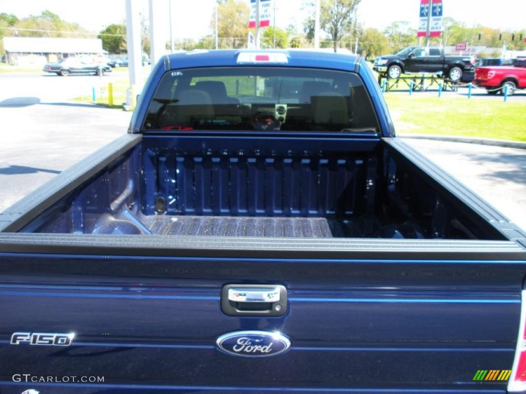 2010 F150 XLT SuperCab 4x4 - Dark Blue Pearl Metallic / Medium Stone photo #10