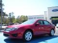 2010 Sangria Red Metallic Ford Fusion SE  photo #1