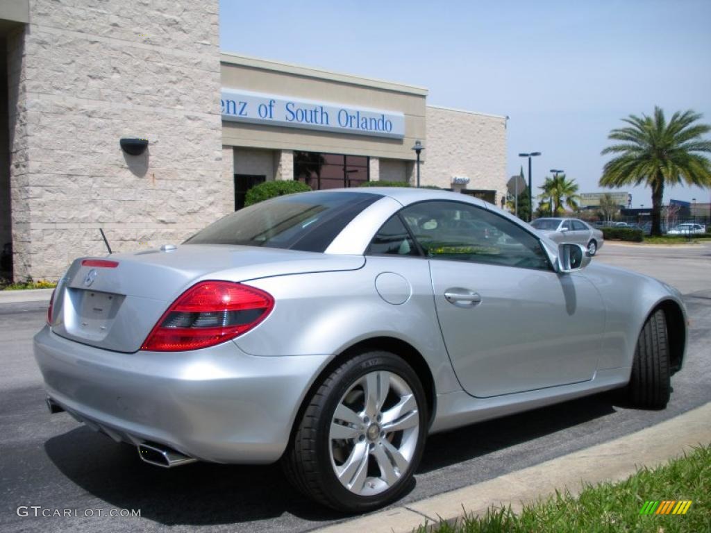 2009 SLK 350 Roadster - Iridium Silver Metallic / Black photo #6