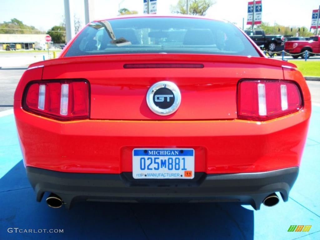 2011 Mustang GT Premium Coupe - Race Red / Charcoal Black photo #4