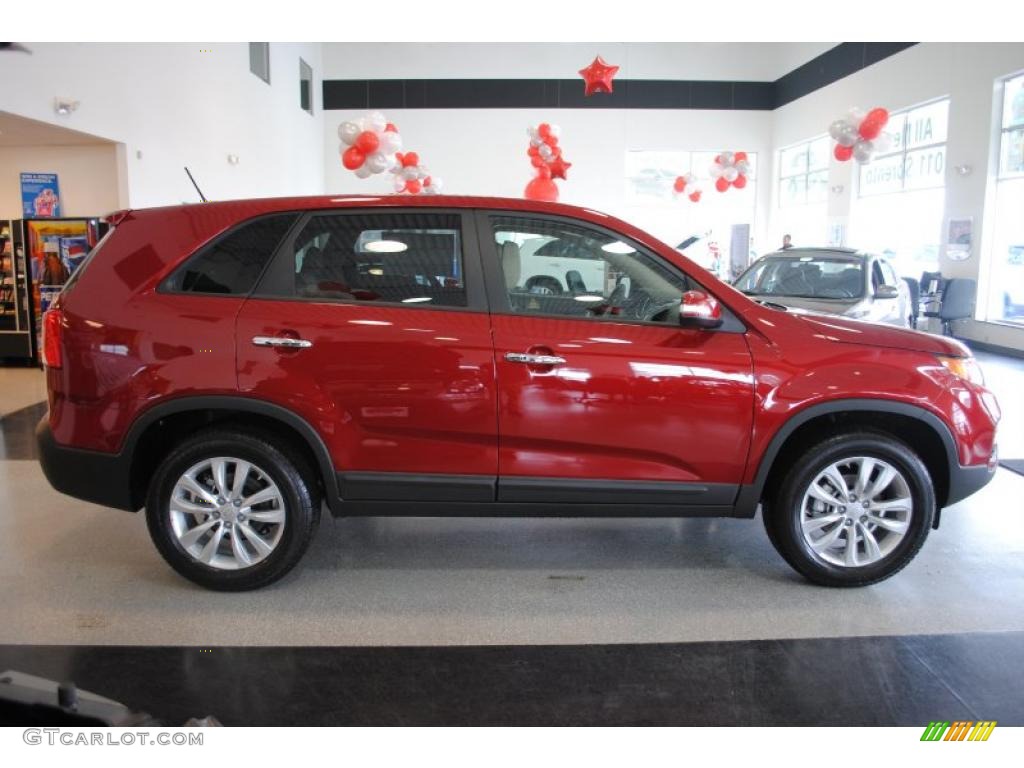 2011 Sorento EX - Spicy Red / Beige photo #9