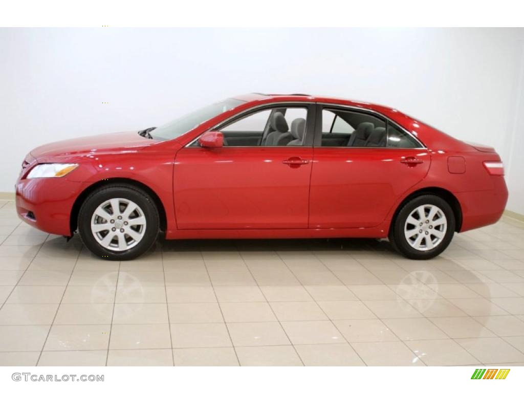 2007 Camry XLE - Barcelona Red Metallic / Ash photo #4