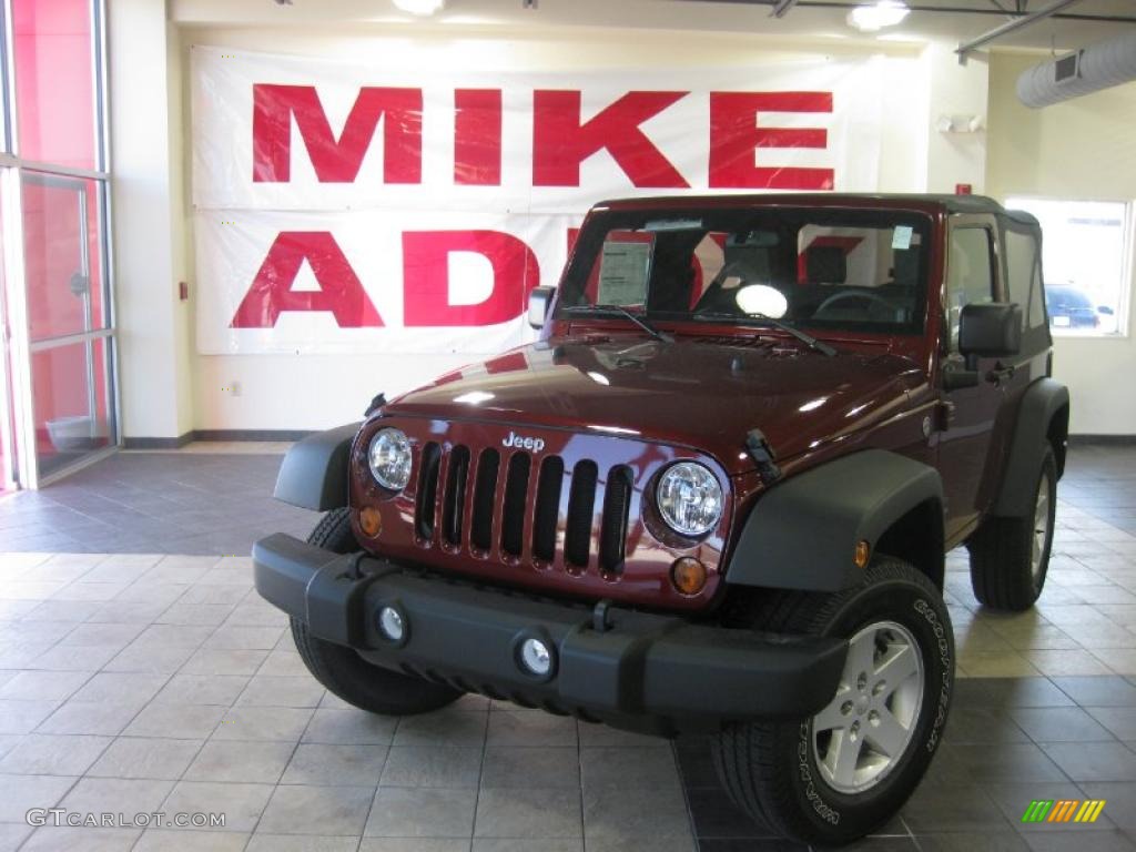 2010 Wrangler Sport 4x4 - Red Rock Crystal Pearl / Dark Khaki/Medium Khaki photo #1