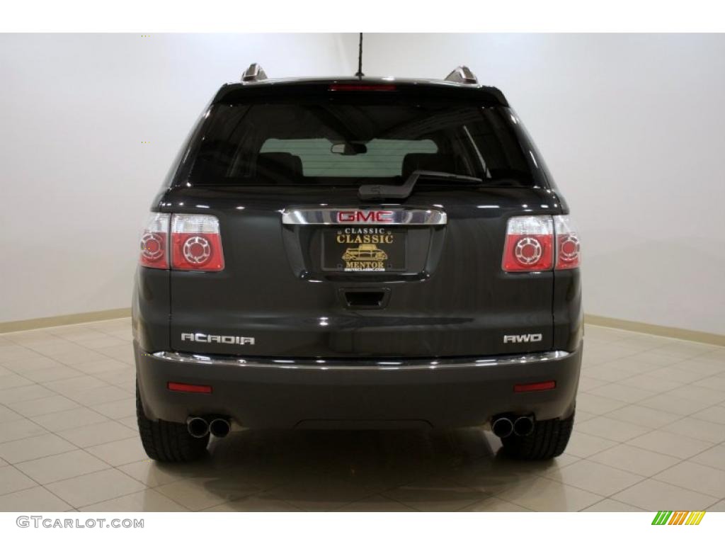 2009 Acadia SLT AWD - Carbon Black Metallic / Ebony photo #6