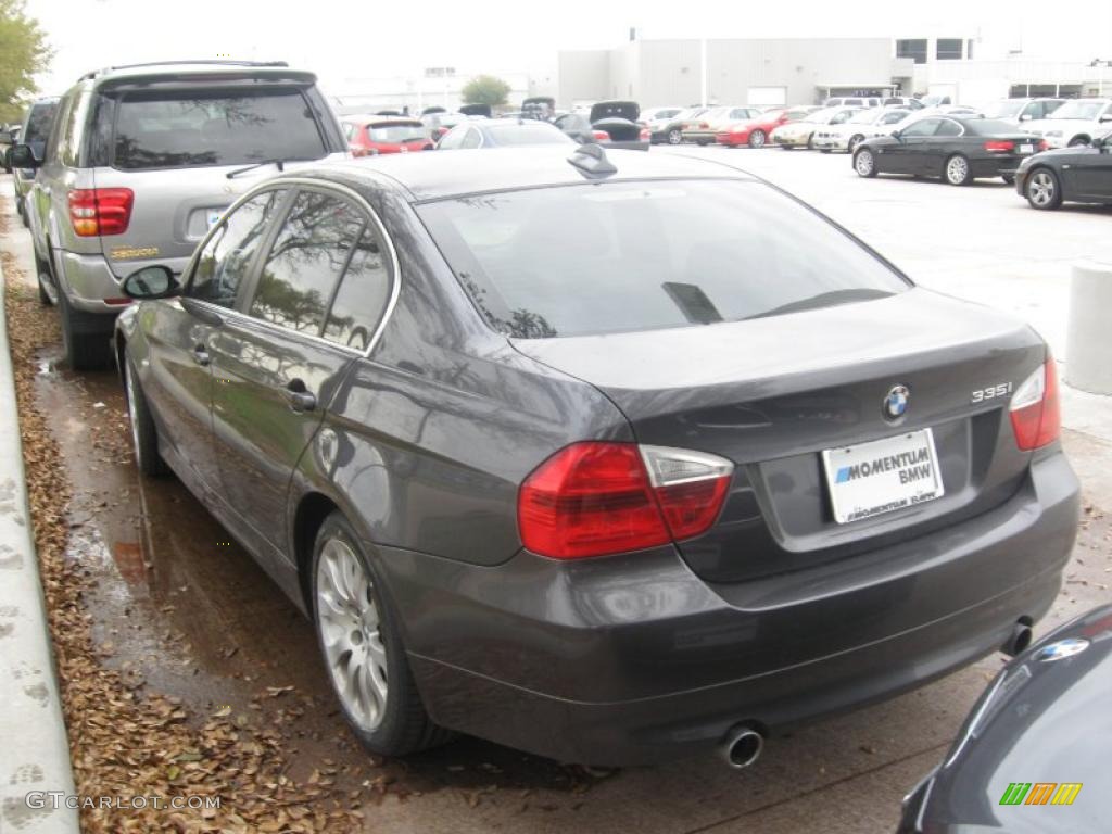 2008 3 Series 335i Sedan - Sparkling Graphite Metallic / Black photo #3