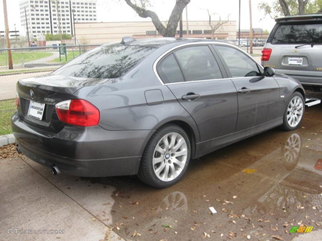 2008 3 Series 335i Sedan - Sparkling Graphite Metallic / Black photo #4