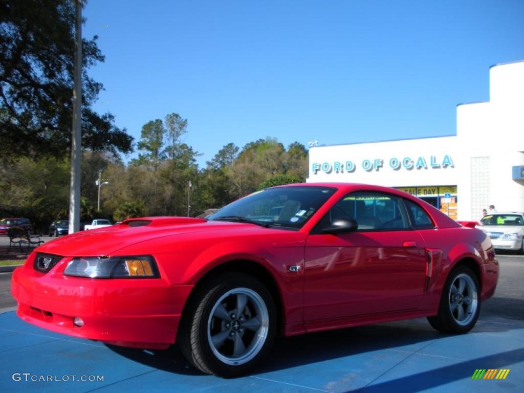 2002 Mustang GT Coupe - Torch Red / Medium Graphite photo #1