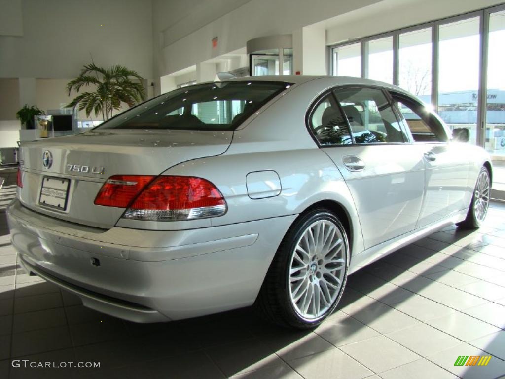 2008 7 Series 750Li Sedan - Titanium Silver Metallic / Black photo #1