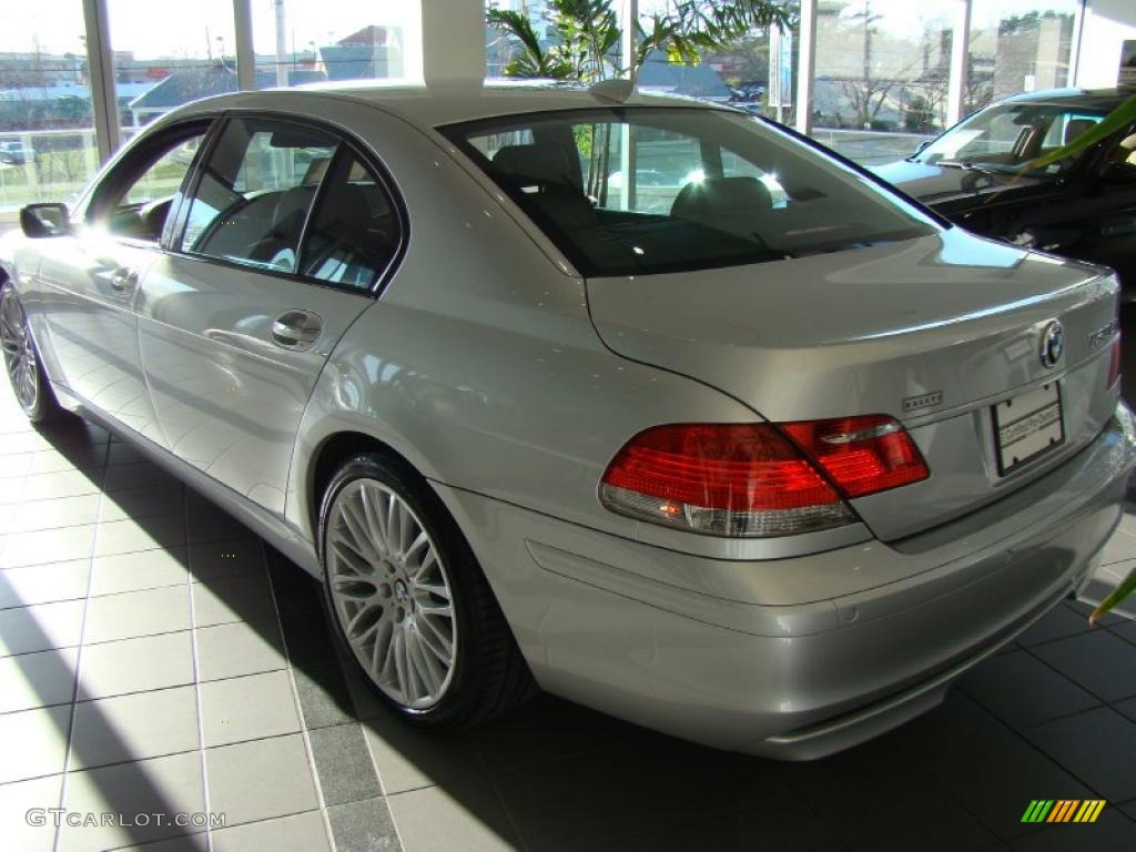 2008 7 Series 750Li Sedan - Titanium Silver Metallic / Black photo #2