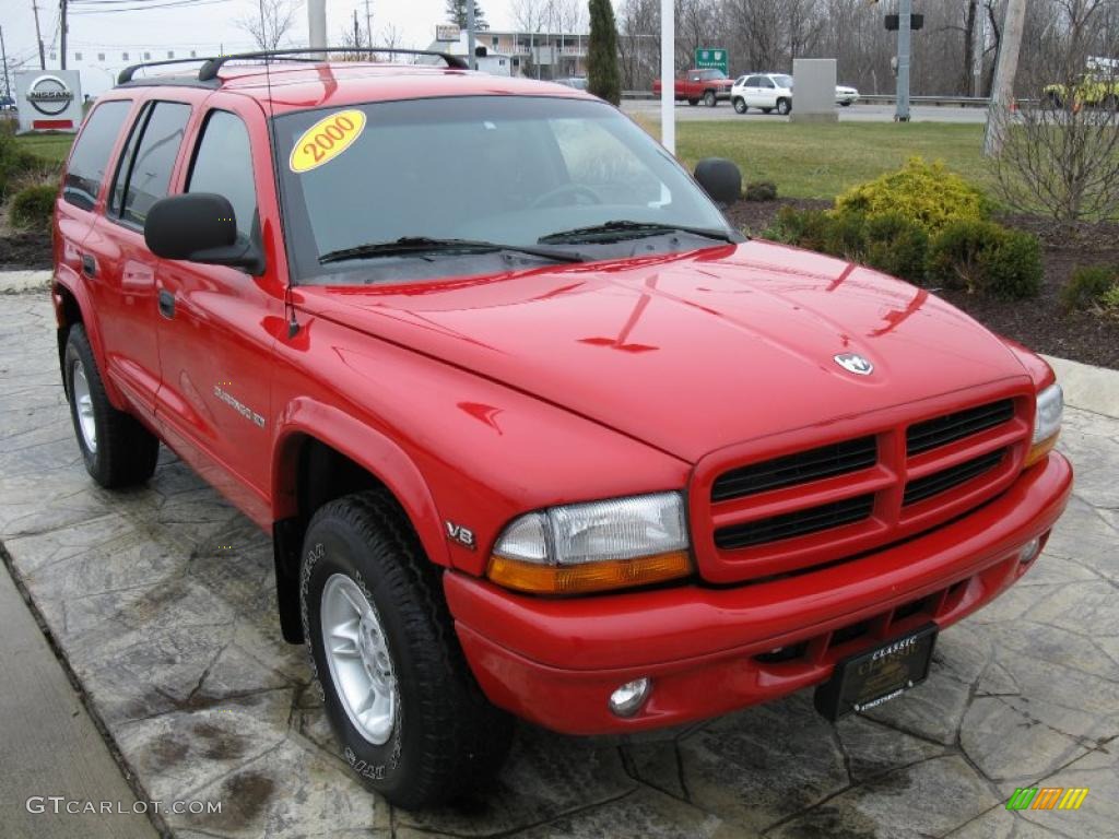 2000 Durango SLT 4x4 - Flame Red / Agate Black photo #1