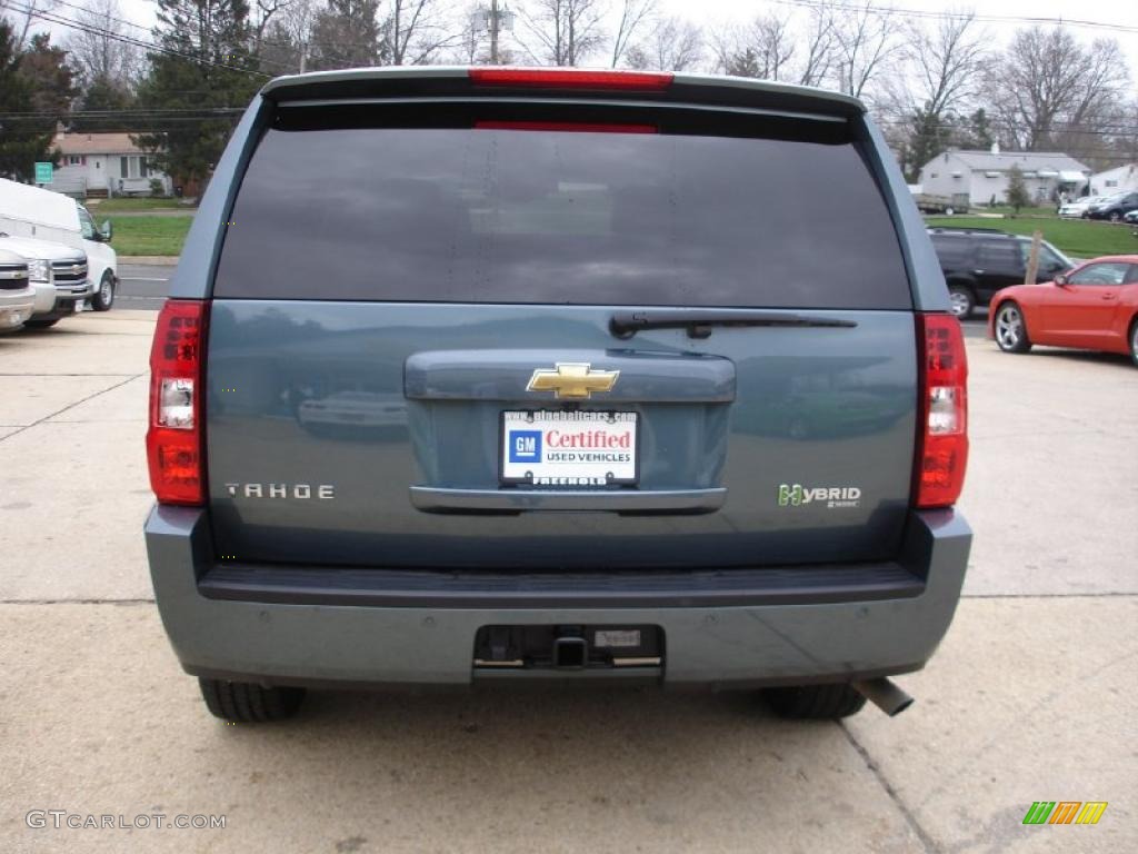 2009 Tahoe Hybrid 4x4 - Blue Granite Metallic / Ebony photo #5