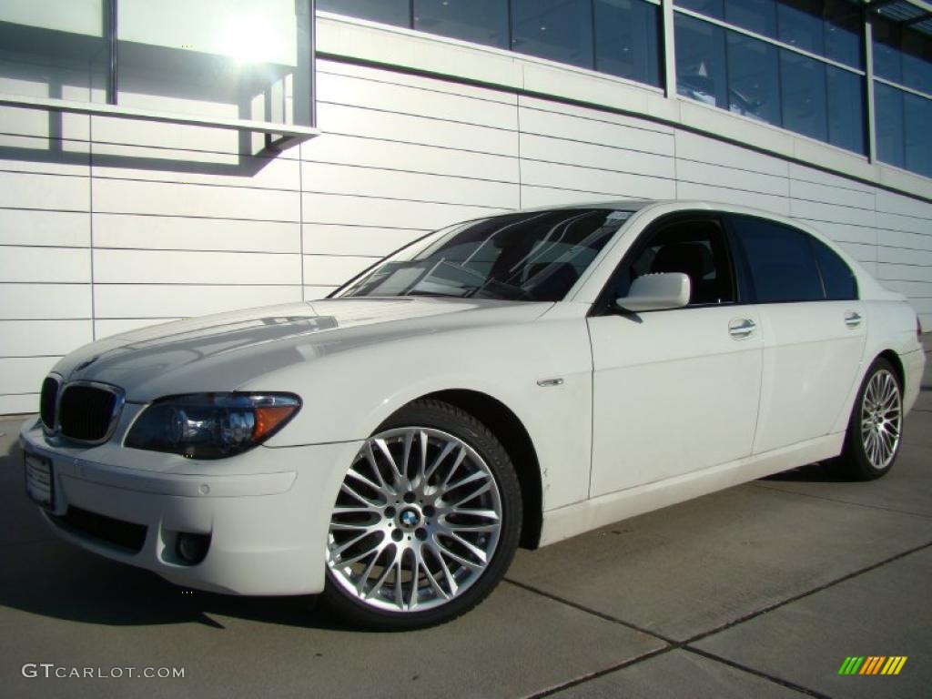 2008 7 Series 750Li Sedan - Alpine White / Black photo #1