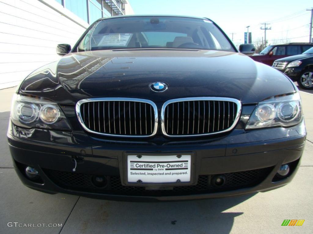 2008 7 Series 750Li Sedan - Ruby Black Metallic / Cream Beige photo #2