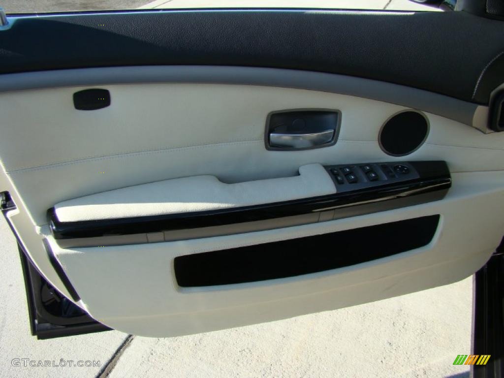 2008 7 Series 750Li Sedan - Ruby Black Metallic / Cream Beige photo #7