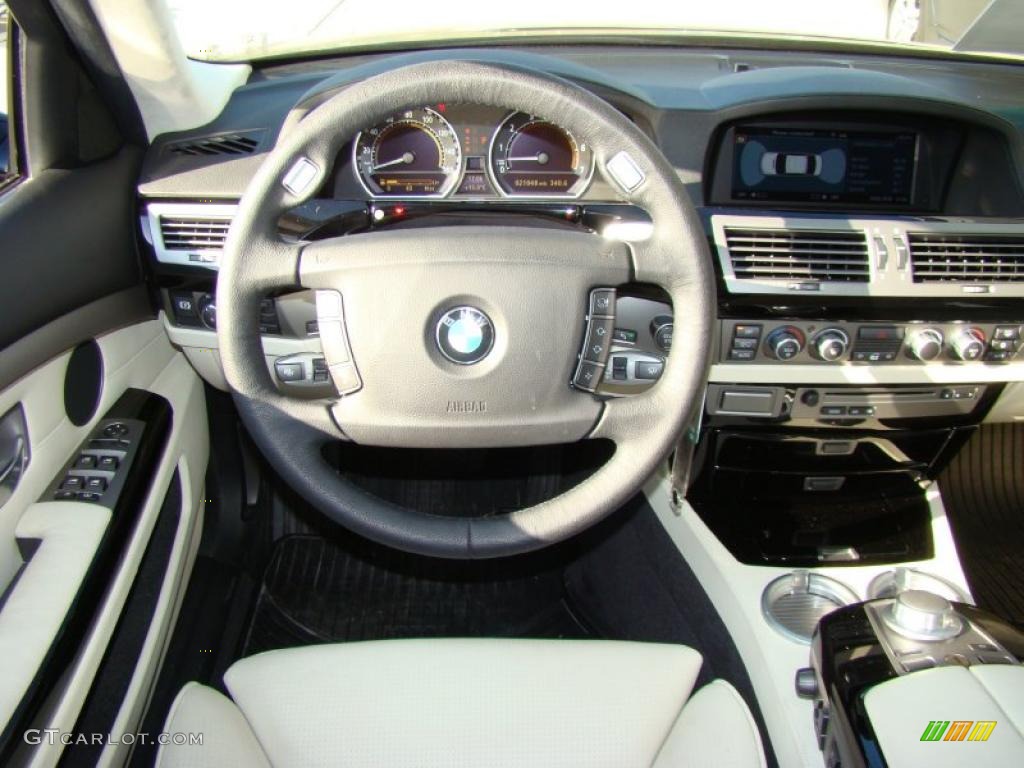 2008 7 Series 750Li Sedan - Ruby Black Metallic / Cream Beige photo #13