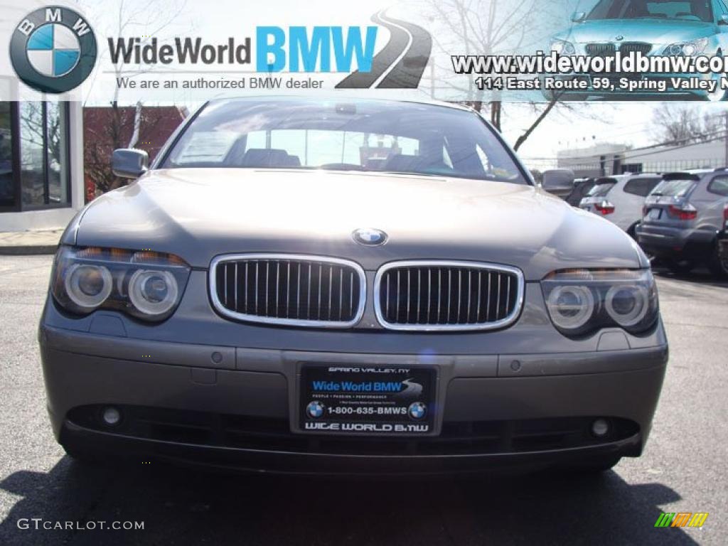 2004 7 Series 745i Sedan - Sterling Grey Metallic / Black/Black photo #2