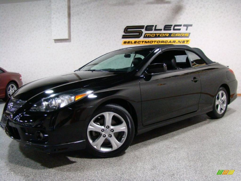 2007 Solara Sport V6 Convertible - Black / Dark Charcoal photo #1