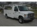 Oxford White 2008 Ford E Series Cutaway E350 Commercial Utility Truck